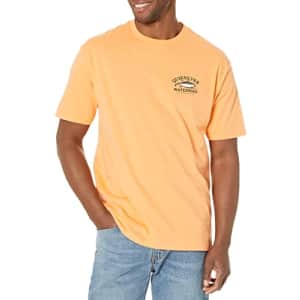 Quiksilver Waterman Men's Bait Stealer Qmt0 Tee Shirt, Cantaloupe, Small for $20