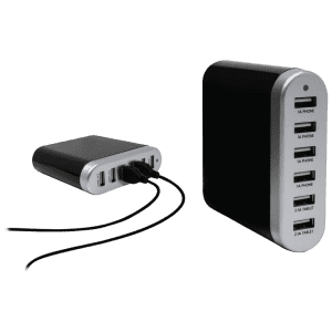 Sharper Image 6-Port USB Desktop Rapid Charging Station for $15