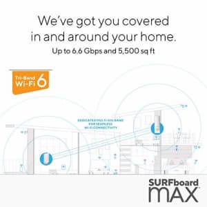 ARRIS Surfboard mAX Tri-Band Wi-Fi 6 Mesh System for $396 ARRIS Surfboard mAX Tri-Band Wi-Fi 6 Mesh System for $396