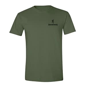 Browning Men's Graphic T-Shirt, Stars and Stripes Shield (Military Green), Small for $12