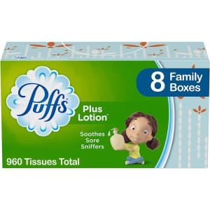 Puffs Plus Lotion 960-Count Facial Tissues for $11 Puffs Plus Lotion 960-Count Facial Tissues for $11