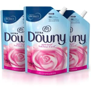 Downy Ultra Liquid Fabric Conditioner 48-oz. Smart Pouch 3-Pack for $11 via Sub & Save Downy Ultra Liquid Fabric Conditioner 48-oz. Smart Pouch 3-Pack for $11 via Sub & Save