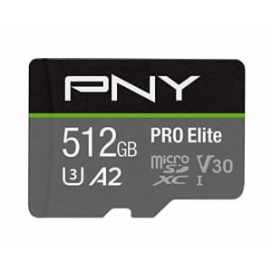PNY 512GB U3 Pro Elite MicroSD Card for $100