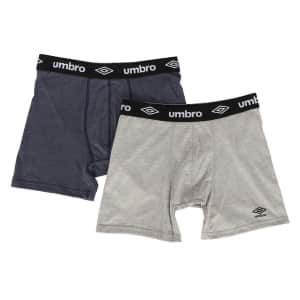 Umbro Men's Boxer Briefs 2-Pack for $8 Umbro Men's Boxer Briefs 2-Pack for $8