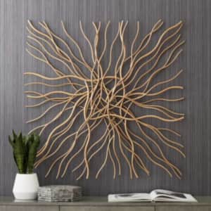 Newhill Designs Albright Gold Metal Wall Art for $80 Newhill Designs Albright Gold Metal Wall Art for $80