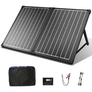 100W Mono Portable Solar Panel Kit for $100