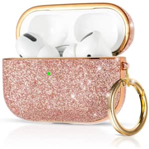 KINGXBAR Glitter Leather Keychain Case for AirPods Pro for $6 KINGXBAR Glitter Leather Keychain Case for AirPods Pro for $6