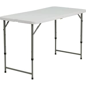Flash Furniture 4-Ft. Height Adjustable Folding Table for $60