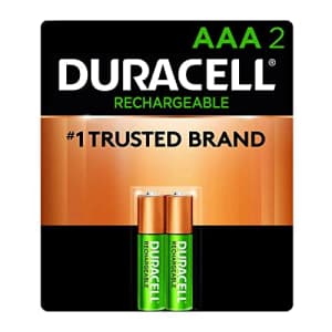 Duracell Rechargeable AAA Batteries, 2 Count Pack, Triple A Battery for Long-lasting Power, for $11