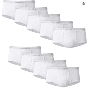 Hanes Men's Tagless Briefs 9-Pack for $16