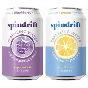 Spindrift Sparkling Water 12-oz. Can 48-Pack for $15 Spindrift Sparkling Water 12-oz. Can 48-Pack for $15