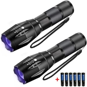 USFA Black Light UV Flashlight 2-Pack for $11 USFA Black Light UV Flashlight 2-Pack for $11
