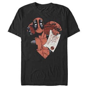 Marvel Men's T-Shirt, Black, XXX-Large for $16