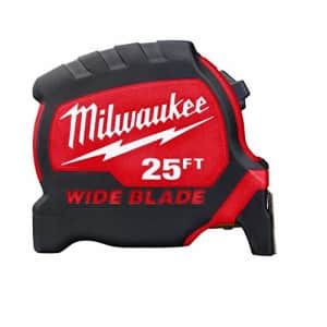 25' Milwaukee Wide Blade Tape Measure for $36