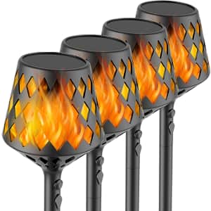 Cosyzone Solar Flickering Flames Torch Lights 4-Pack for $35 Cosyzone Solar Flickering Flames Torch Lights 4-Pack for $35