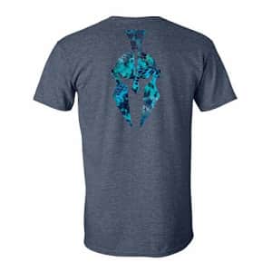Kryptek Men's Standard Graphic T-Shirt, Back Pontus Spartan (Heather Navy), Medium for $20