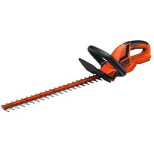 Black + Decker 20-Volt Max 22" Dual Cordless Electric Hedge Trimmer for $49