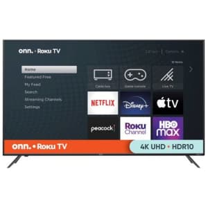 Onn Roku 100012586 55" 4K DLED UHD Smart TV for $298