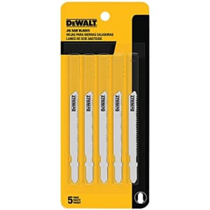 DEWALT - DW3776-5 Jigsaw Blades, Thin Metal Cutting, T-Shank, 3-Inch, 24-TPI, 5-Pack (DW37765) for $10