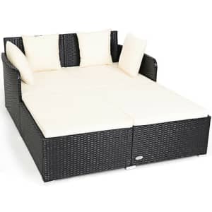Outdoor Patio Rattan Daybed for $360 Outdoor Patio Rattan Daybed for $360