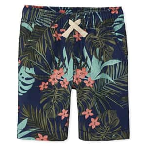 The Children's Place boys The Children's Place Printed Cotton Pull on Jogger Casual Shorts, for $10
