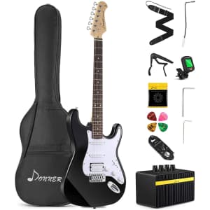Donner 39" Beginner Electric Guitar Kit for $170 Donner 39" Beginner Electric Guitar Kit for $170