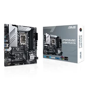 ASUS Prime Z690M-PLUS D4 Intel Z690 LGA 1700 mATX Motherboard PCIe 5.0, three M.2 slots, 10+1 for $176
