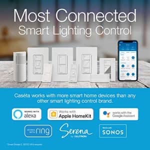 Lutron Caseta Smart Home Plug-in Lamp Dimmer Switch, Works with Alexa, Apple HomeKit, and The for $55