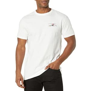 Quiksilver Men's Happy Hollow Days Short Sleeve Tee Shirt, White, Large for $16