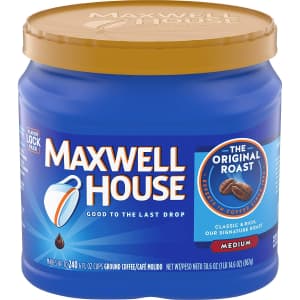 Maxwell House Medium Roast 30.6-oz. Ground Coffee: 3.83 via Sub. & Save Maxwell House Medium Roast 30.6-oz. Ground Coffee: 3.83 via Sub. & Save