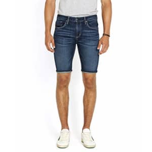 Buffalo David Bitton Men's Parker Denim Shorts, Whiskered and Sanded, 28 for $39