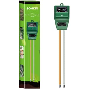 Sonkir 3-in-1 Soil Moisture/Light/pH Tester for $12 Sonkir 3-in-1 Soil Moisture/Light/pH Tester for $12