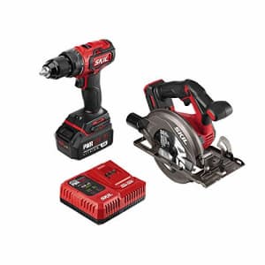 SKIL 2-Tool Combo Kit: PWRCore 20 Brushless 20V Cordless Drill Driver and Cordless Circular Saw, for $223