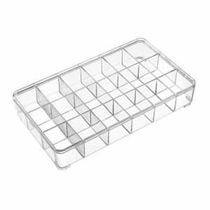 uxcell Component Storage Box - PS Fixed 18 Grids Electronic Component Containers Tool Boxes Clear for $22