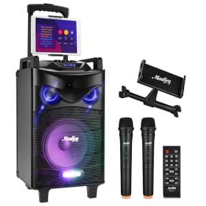 Moukey Bluetooth Karaoke Machine / PA System with 10" Subwoofer for $152 Moukey Bluetooth Karaoke Machine / PA System with 10" Subwoofer for $152