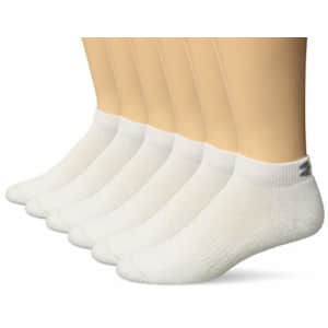 Under Armour Adult Cotton Low Cut Socks, 6-Pairs, White/Gray, Medium for $18 Under Armour Adult Cotton Low Cut Socks, 6-Pairs, White/Gray, Medium for $18