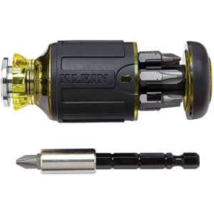 Klein Tools 8-in-1 Multi-Bit Stubby Screwdriver for $15