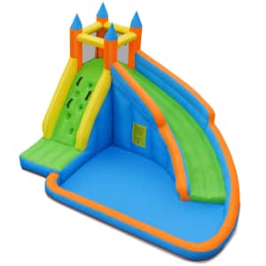 Costway Inflatable Mighty Bounce House w/ Water Slide for $190