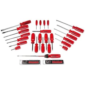 Powerbuilt 50 Piece Professional Mechanic's Screwdriver Set, Slotted, Phillips, Star, Bits, Pickup for $47