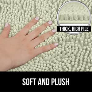Gorilla Grip Soft Absorbent Plush Bath Rug Mat, 30x20, Microfiber Dries Quickly, Luxury Chenille for $15