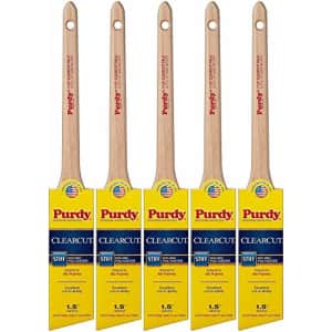 Purdy 144080115 Clearcut Series Dale Angular Trim Paint Brush, 1-1/2 inch - 5 Pack for $50