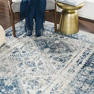 Artistic Weavers Desta Blue/White Area Rug, 6'7" x 9' for $55 Artistic Weavers Desta Blue/White Area Rug, 6'7" x 9' for $55