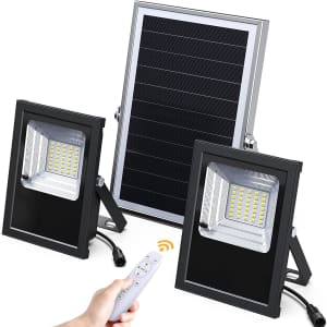 Mslgitluz Solar Flood Lights for $38