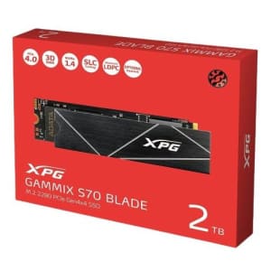 Adata XPG Gammix S70 Blade 2TB PCIe Gen4 NVMe M.2 Internal Gaming SSD for $210