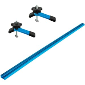 Powertec 48" Universal T-Track with 2 Hold-Down Clamps for $27