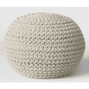 Threshold Cloverly Chunky Knit Pouf for $33