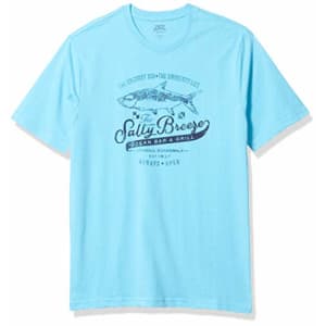 IZOD Men's Short Sleeve Graphic T-Shirt, Bachelor Button, Large for $10