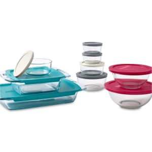 Pyrex 18-Piece Glass Food Storage Set for $36 Pyrex 18-Piece Glass Food Storage Set for $36