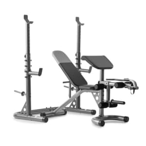 Weider Olympic Workout Bench w/ Squat Rack for $169