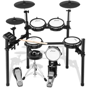 Donner 8-Piece Electric Drum Kit for $301 Donner 8-Piece Electric Drum Kit for $301